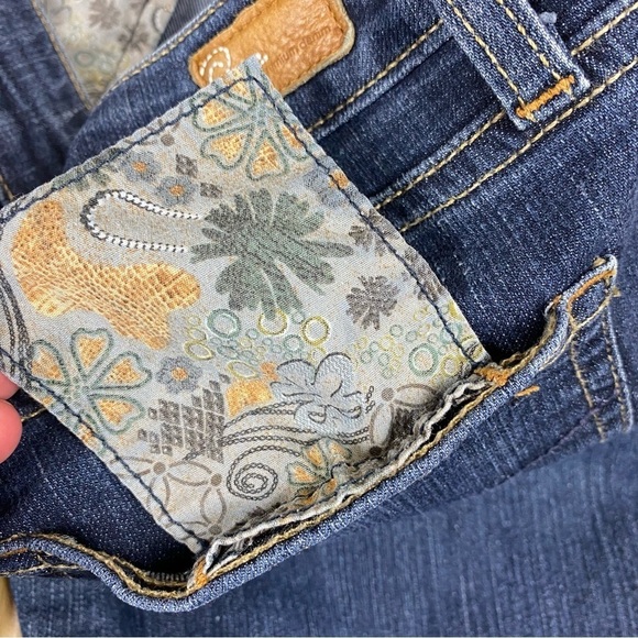 Paige Skyline Straight Leg Jeans Size 29 Dark Wash Stretchy Comfortable Mid Rise - Picture 10 of 16